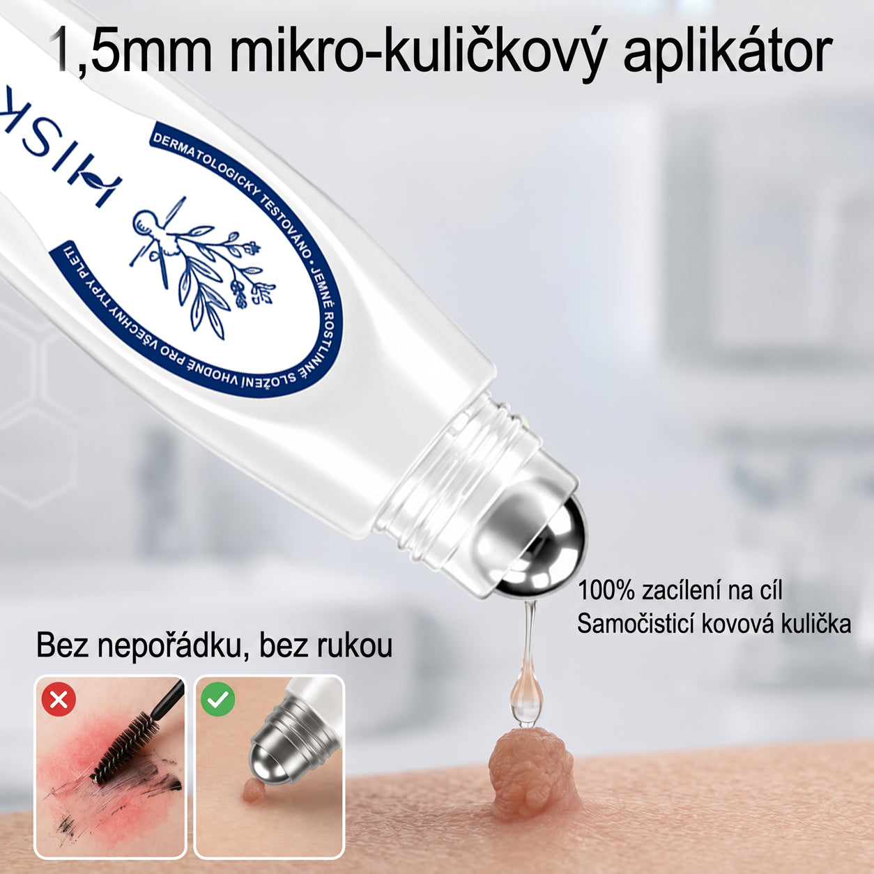 💎💎Oficiální značkový obchod | Hiskin® 7denní odstraňovač skvrn a pigmentových skvrn (Bezbolestný rollerball bez jizev)🐬