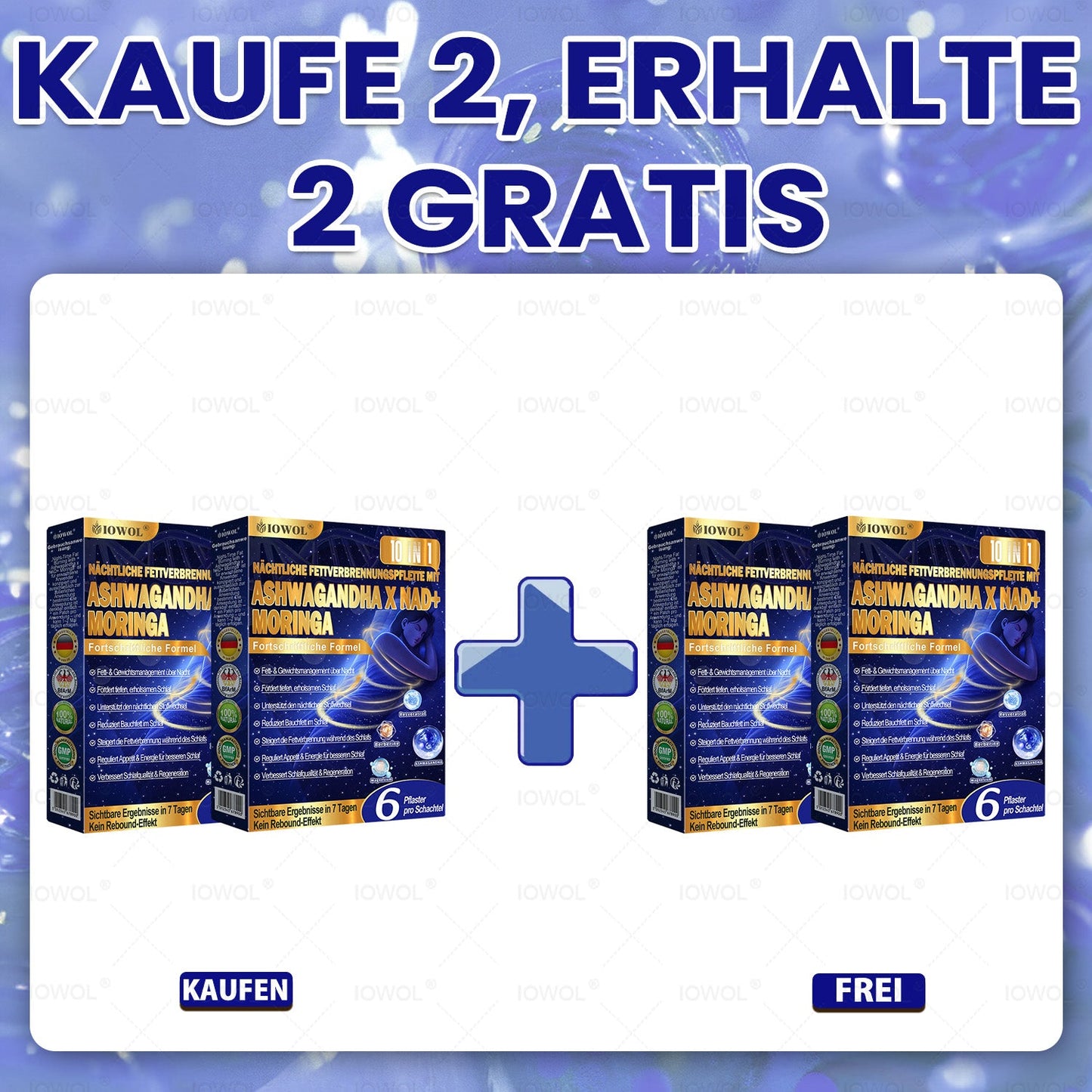 **IOWOL® Nacht-Fettverbrennungs-Pflaster! Keine Pillen, kein Aufwand, keine Verschwendung – und 100 % Ergebnisse!**