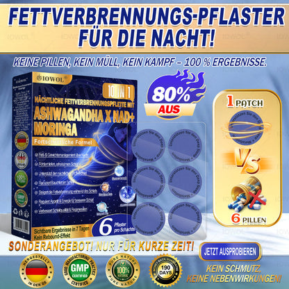 **IOWOL® Nacht-Fettverbrennungs-Pflaster! Keine Pillen, kein Aufwand, keine Verschwendung – und 100 % Ergebnisse!**