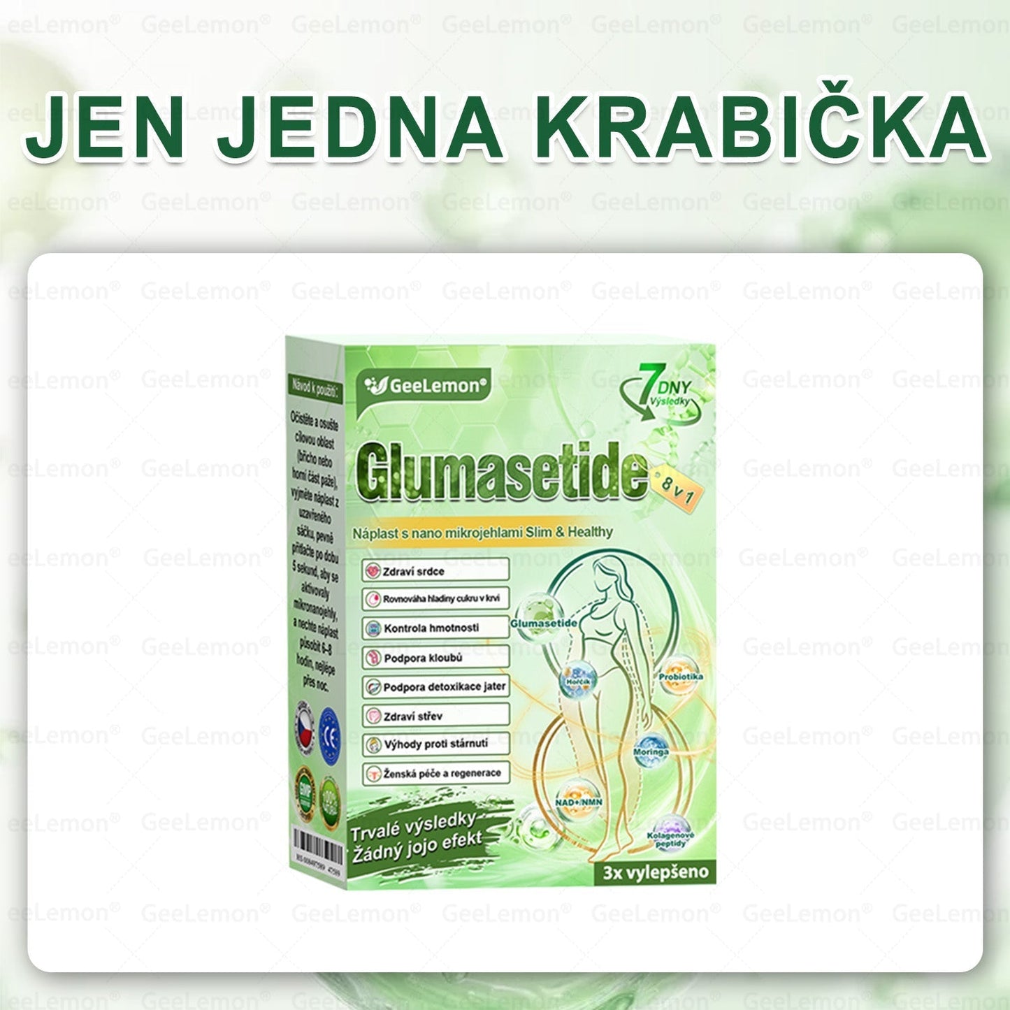 💥💥 𝐆𝐞𝑒𝑙𝑒𝐦𝐨𝐧® Glum𝐚𝐬𝐞tide 8 v 1 – Zeštíhlující nano mikrojihlový náplast 🇨🇿 Jen 1× denně ✅ Viditelné změny za 7 dní – na obezitu, kardiovaskulární zdraví, diabetes a kloubní problémy