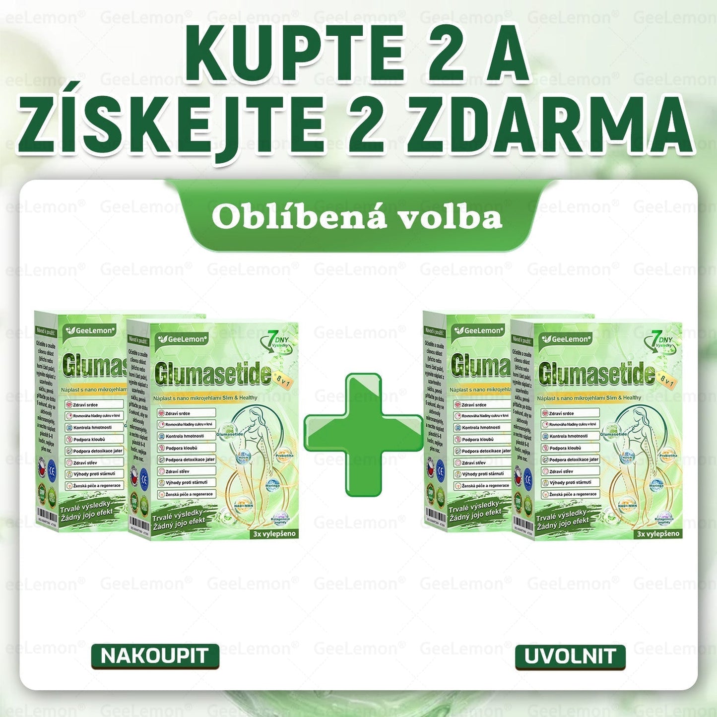 💥💥 𝐆𝐞𝑒𝑙𝑒𝐦𝐨𝐧® Glum𝐚𝐬𝐞tide 8 v 1 – Zeštíhlující nano mikrojihlový náplast 🇨🇿 Jen 1× denně ✅ Viditelné změny za 7 dní – na obezitu, kardiovaskulární zdraví, diabetes a kloubní problémy