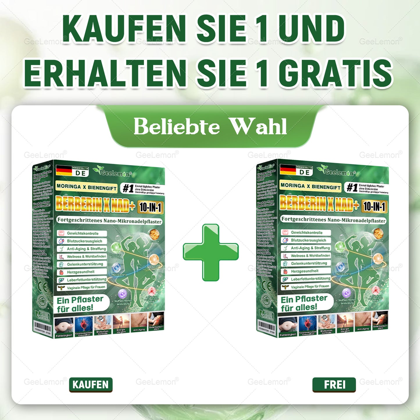 🎁 Nur heute: Zusätzliche 30% Rabatt auf Geelemon® Advanced Nano System
